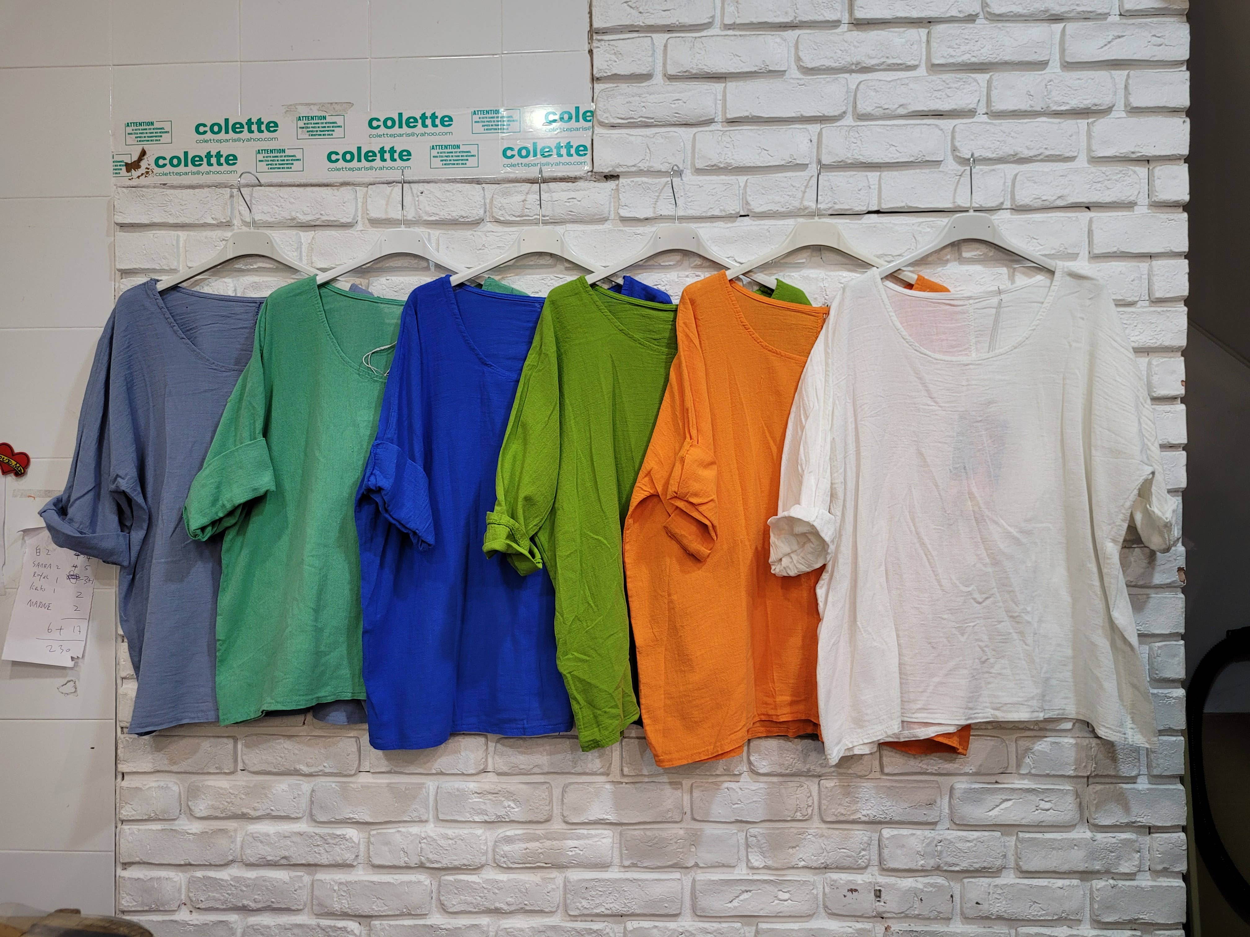 la maison des fibres naturelles – wholesale T-shirt – women's – t-shirts 1101 + SIZE60%cotton 40%linen4