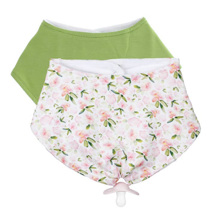 Ensemble de bavoirs pour bébé avec bandana en bambou — You Grow Girl pour la vente par Doodalou