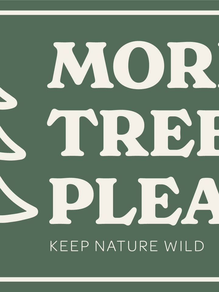 Plus d'arbres | Sticker pour la vente par Keep Nature Wild