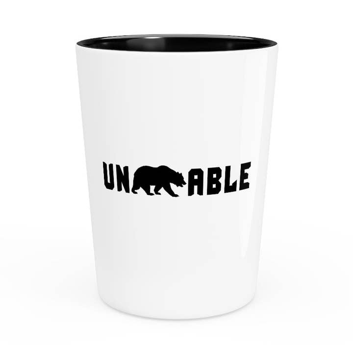 Vaso de cristal para fiestas, cerámica, tequila, diseños humorísticos, insoportables, cazadores, regalo divertido, personalidad insoportable, divertidísimo juego de palabras para hombres y mujeres para venta al por mayor de Teegarb LLC