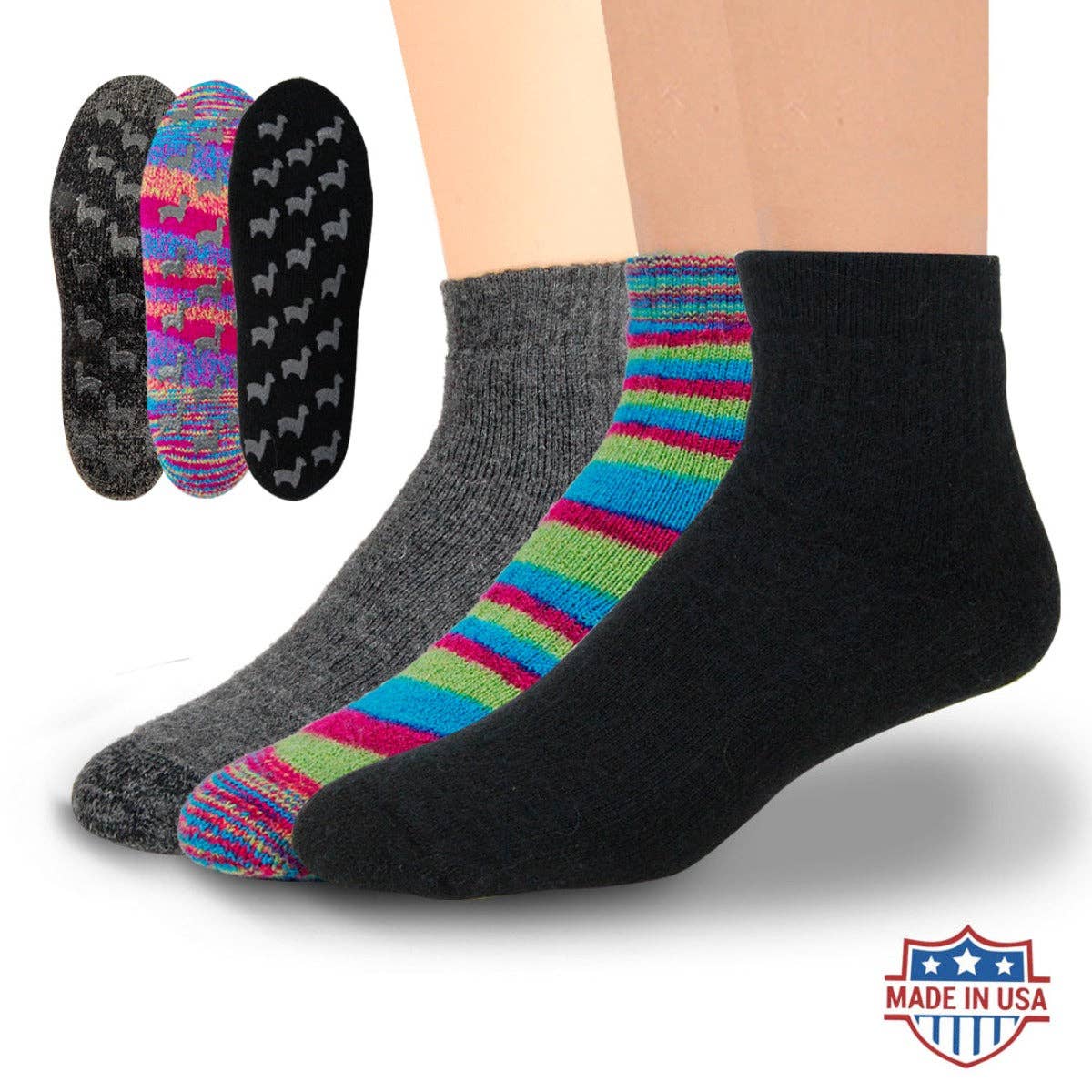 My Comfy Apparel - Wholesale Socks - Unisex - Alpaca Slipper Socks2