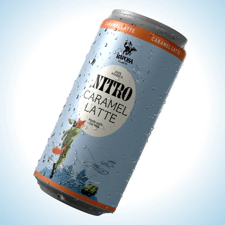 Raposa Coffee - Vendita all'ingrosso Caffè freddo - Nitro Cold Brew: Latte al caramello (250 ml)