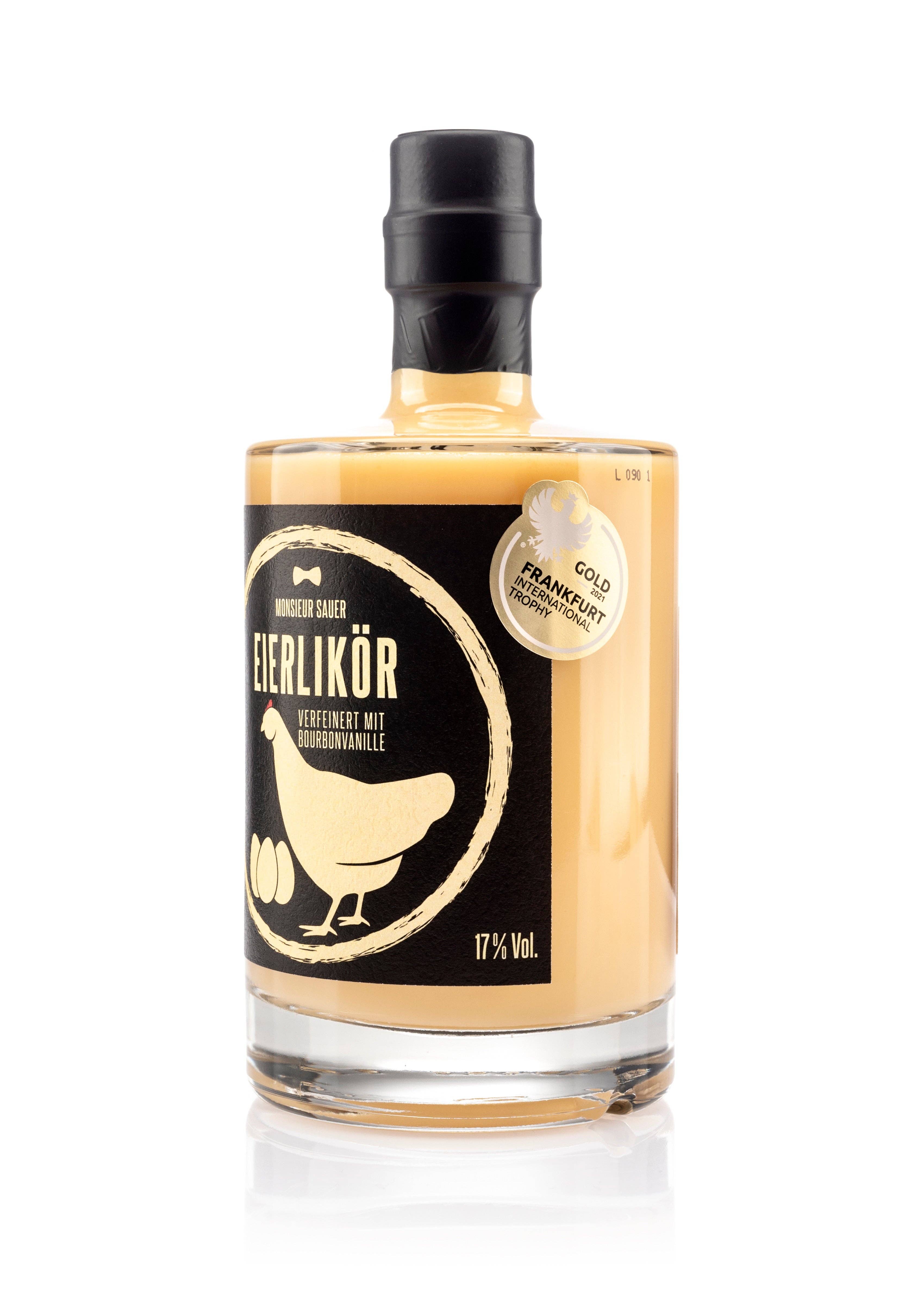 Monsieur Sauer Spirituosen - Wholesale Liqueur - Eggnog - with bourbon vanilla test winner Feinschmecker0