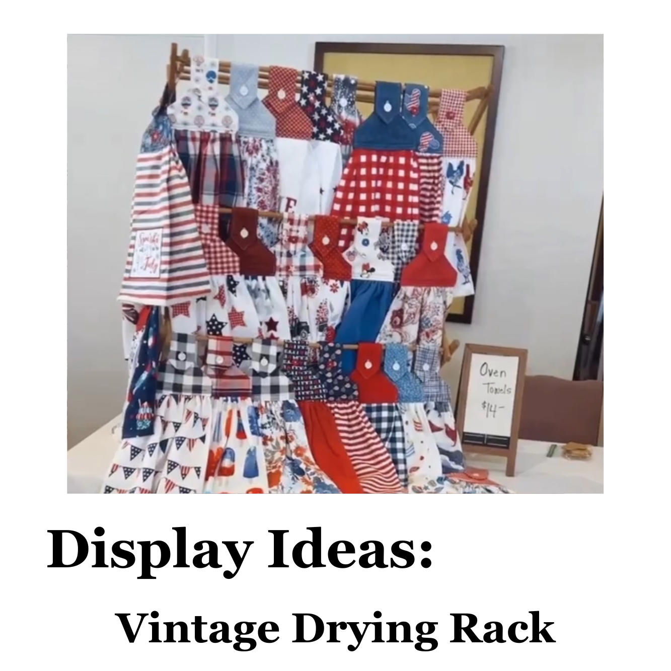 Lavishly Vintage - Wholesale Tea Towel - Button top oven kitchen towel - Easter Bunny Feed1