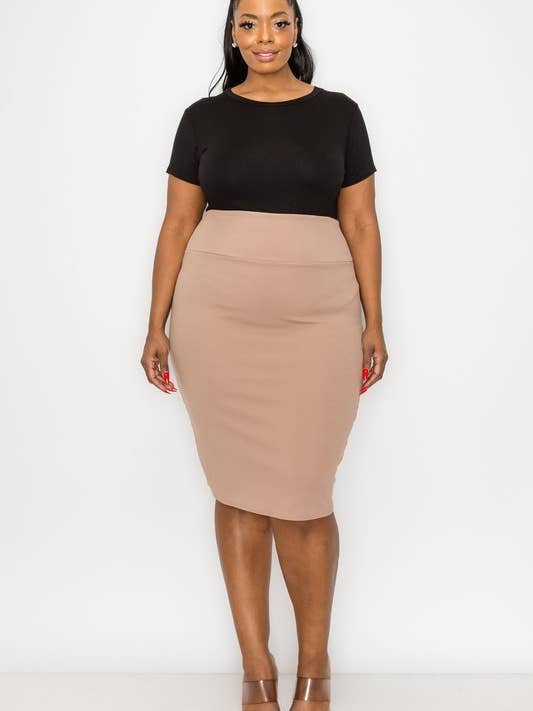 Grundlæggende blyant nederdel for engroshandel hos J2 FASHION