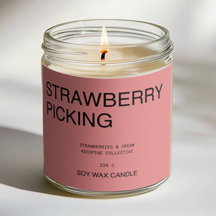 Aardbeien Plukken | Aardbeien + Room | 220g voor wholesale door Kocopine Collective