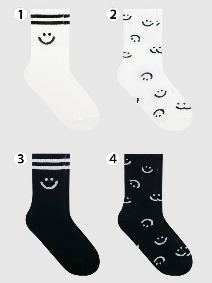 Women's Crew Smile AA2 Socks for wholesale by 7DAYSSOCKS