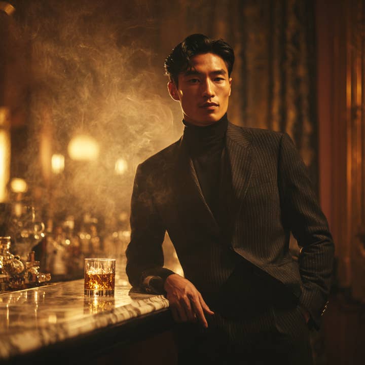 LORUVE – wholesale Jar/filled candle – Black Cashmere and Gold Cufflinks1