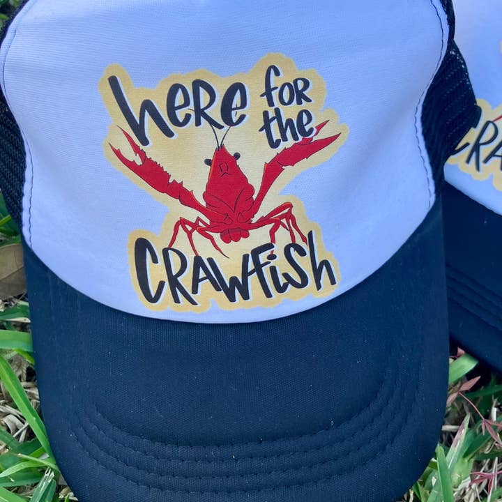 on the Bayou - Wholesale Trucker Hat - Women's - Here for the crawfish trucker hat2