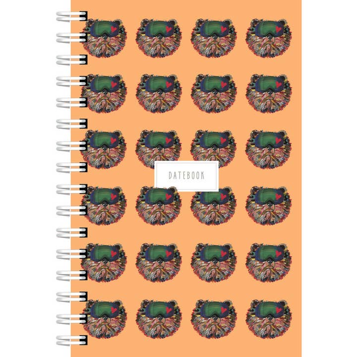 "Ski Bear Love Datebook" – A Bold Mountain Planner for wholesale by Lilybart LLC