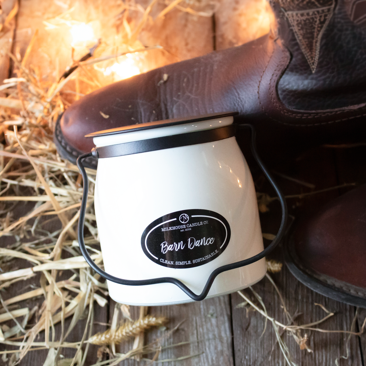 Milkhouse Candle Company - Wholesale Jar/Filled Candle - 16 oz Butter Jar Candle: Barn Dance4