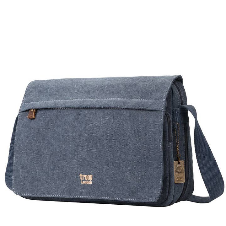Troop London – Großhandel Messenger Bag – Unisex – TRP0241 Troop London Klassische Umhängetasche aus Canvas