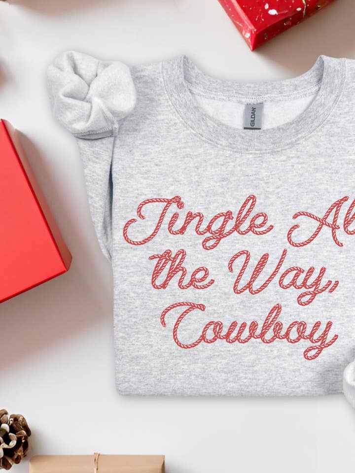 Maglietta o Felpa di Natale del Cowboy Occidentale per la vendita all'ingrosso da parte di Jolene's Boutique