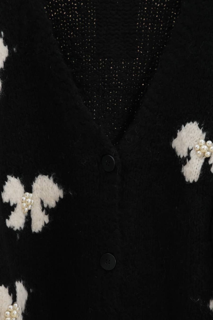 LÉA & LUC - Vente Pull en maille – femme - Gilet motif papillon avec perle REF. 206664