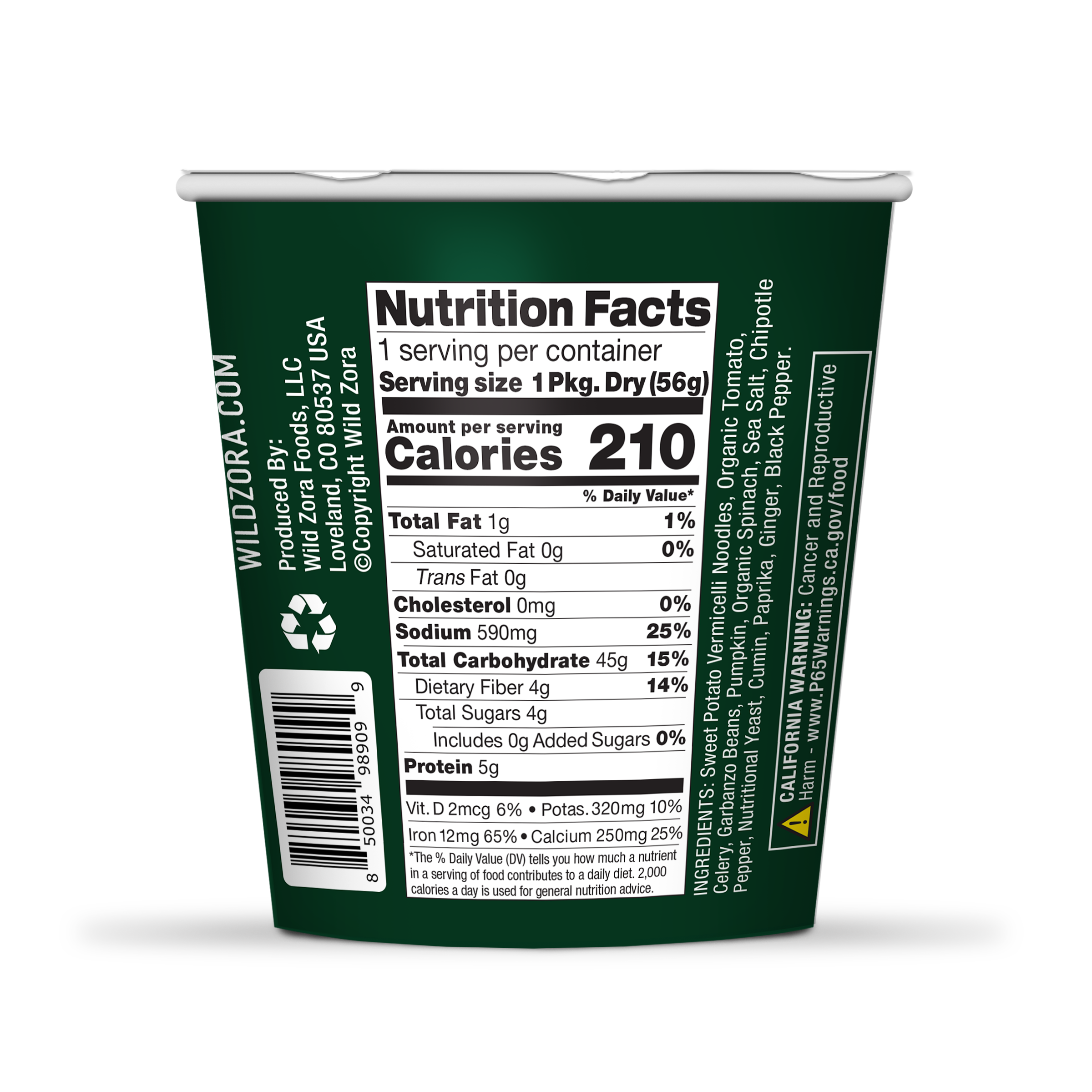 Wild Zora - Wholesale Soup - Enchilada-Vermicelli Noodle Soup In A Cup1