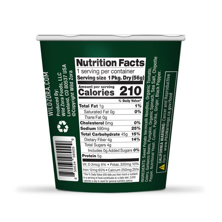 Wild Zora - Wholesale Soup - Enchilada-Vermicelli Noodle Soup In A Cup1