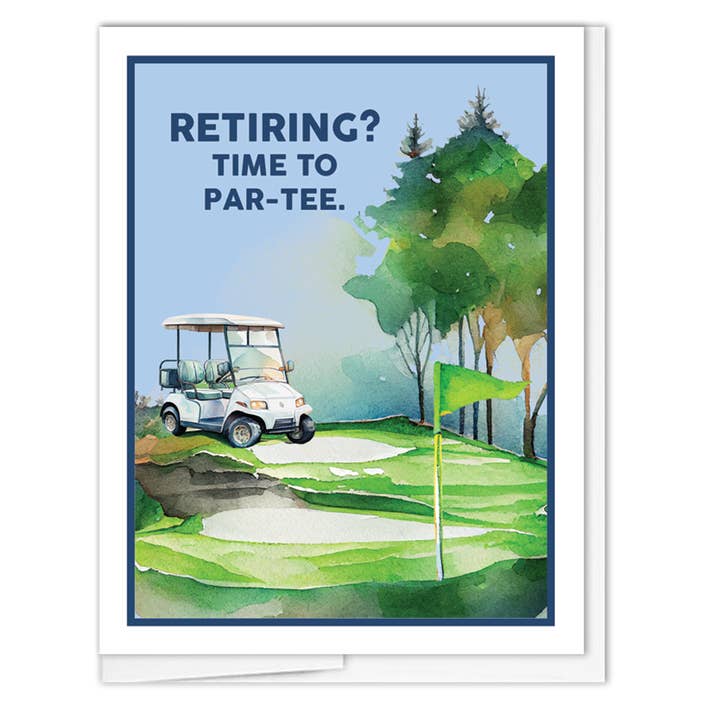 A2 - Retire Golf for wholesale by JennyDidIt Note Cards