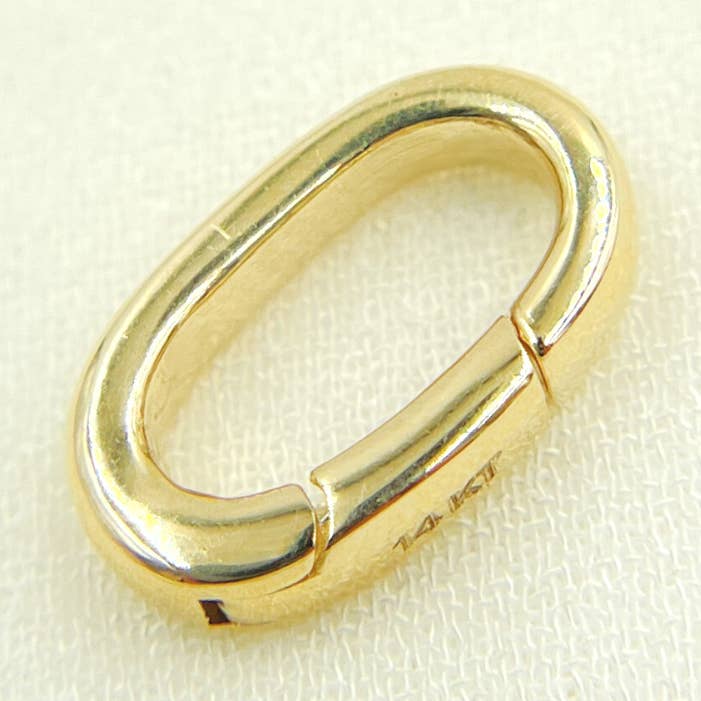 Cierre ovalado de oro macizo de 14 quilates 694-14K. para venta al por mayor de Jewels & Chains