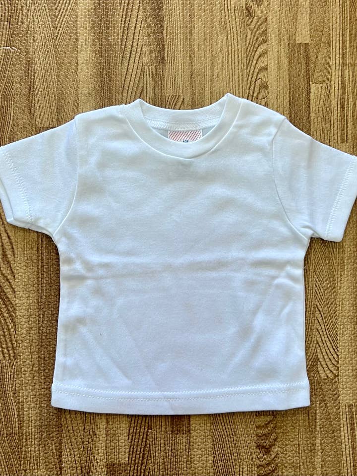 White Short Sleeve Unisex Toddler T-Shirt for wholesale by Caught Ya Lookin'