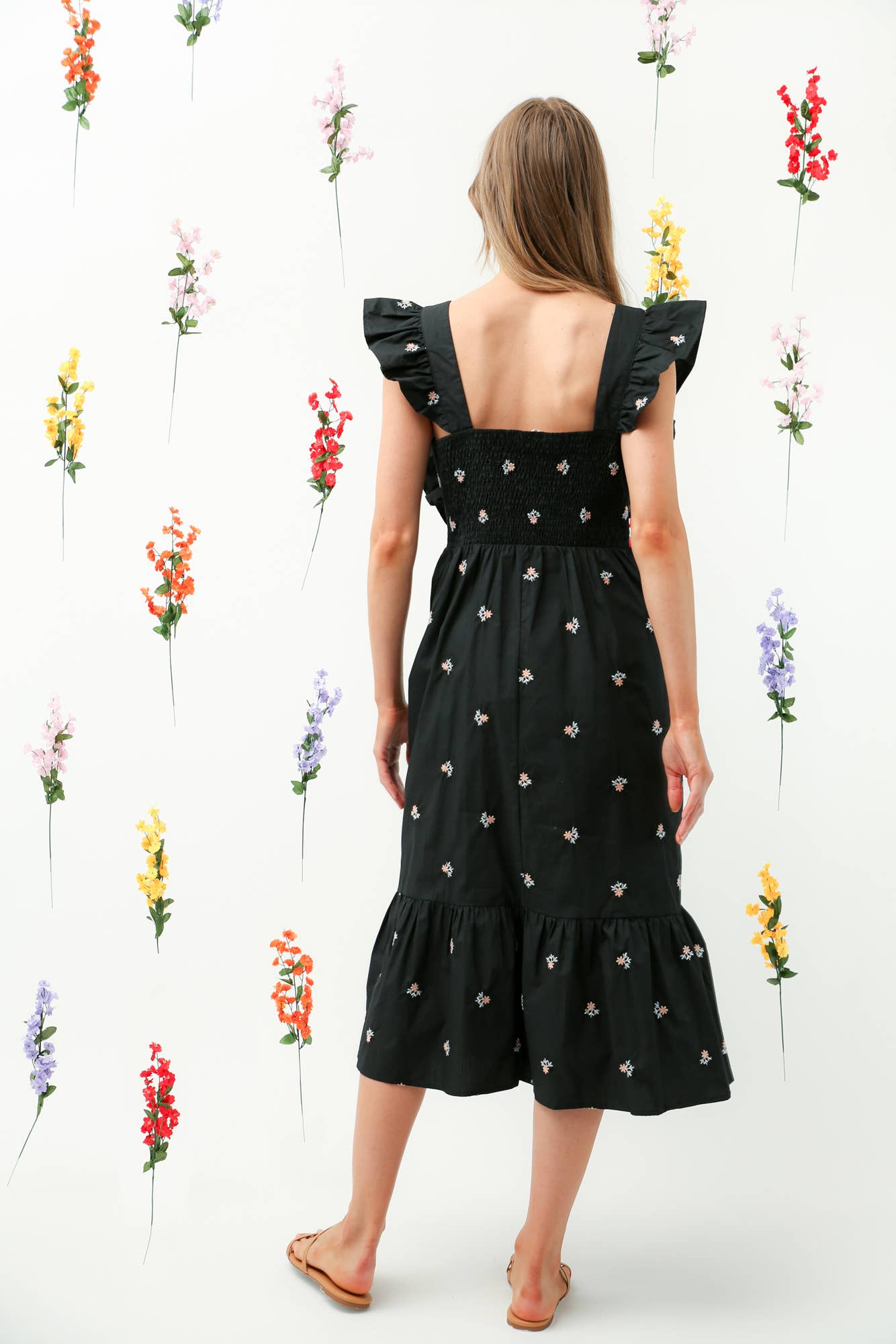 Reminiscence - Wholesale Dress - Women's - REMI014 - Embo Midi Dress4