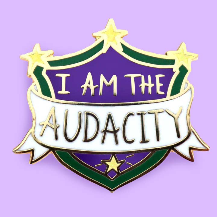 I Am The Audacity Lapel Pin for wholesale by Jubly-Umph
