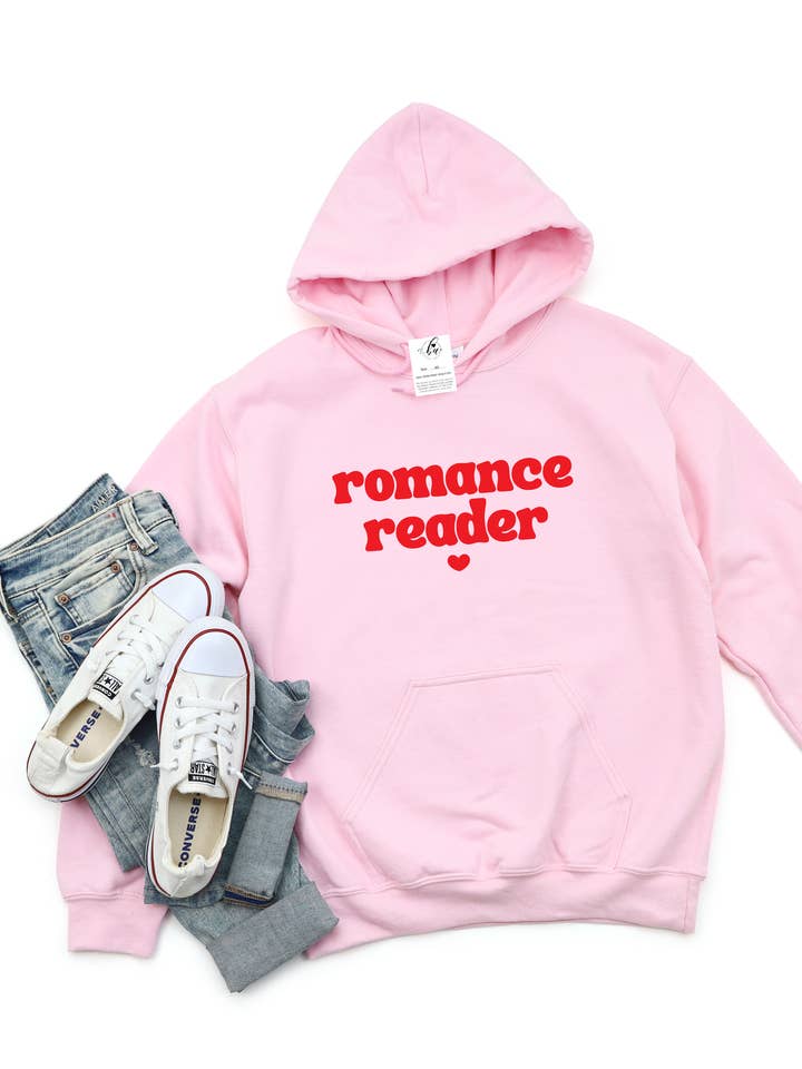 Romance Reader Cozy Hoodie for wholesale by Blonde Ambition | Jewelry | Valentines Gift & Sweaters