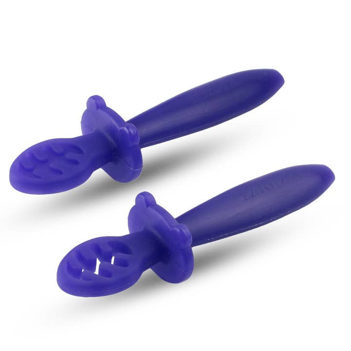 EZTOTZ LLC – wholesale Feeding set – Baby – Eztotz Little Dippers Baby Spoons First Stage - Purple