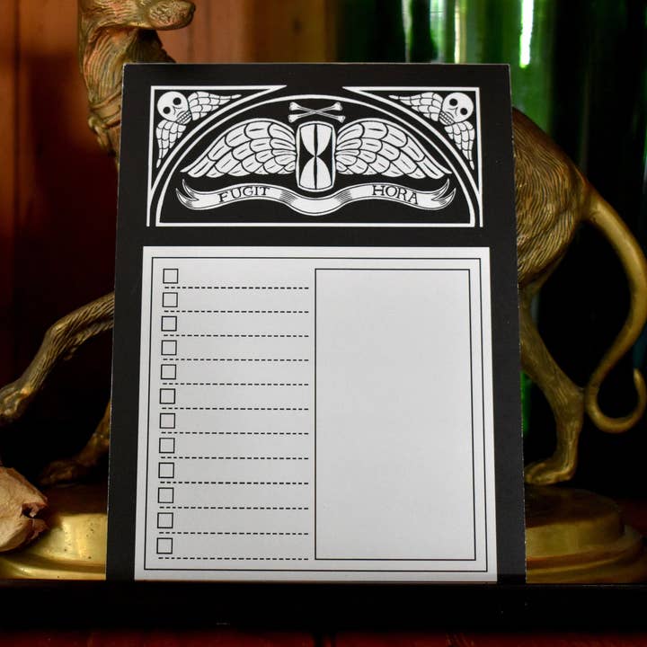 Time Flies Notepad for wholesale by Punched Tin Press