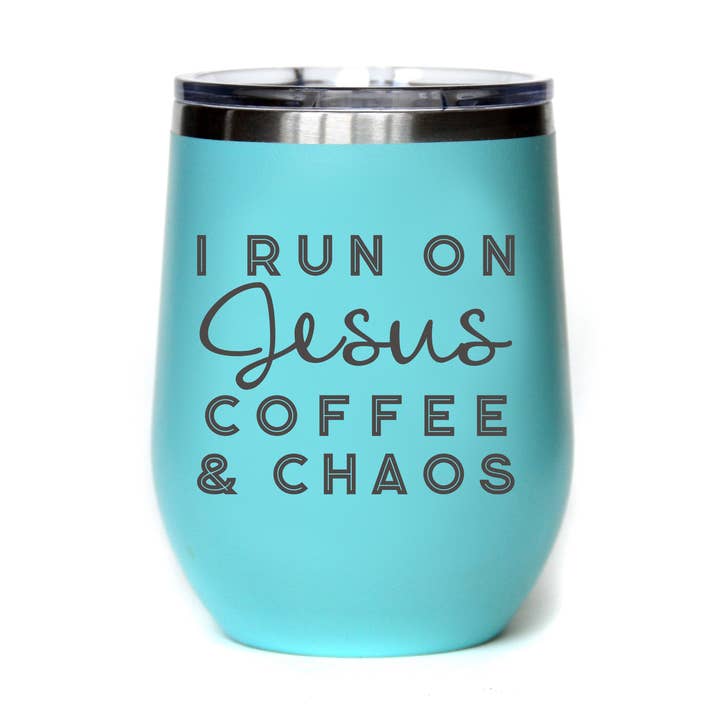 I Run On Jesus Spiritual Mug - Insulated Tumblers for wholesale by Home Accents By Driftless
