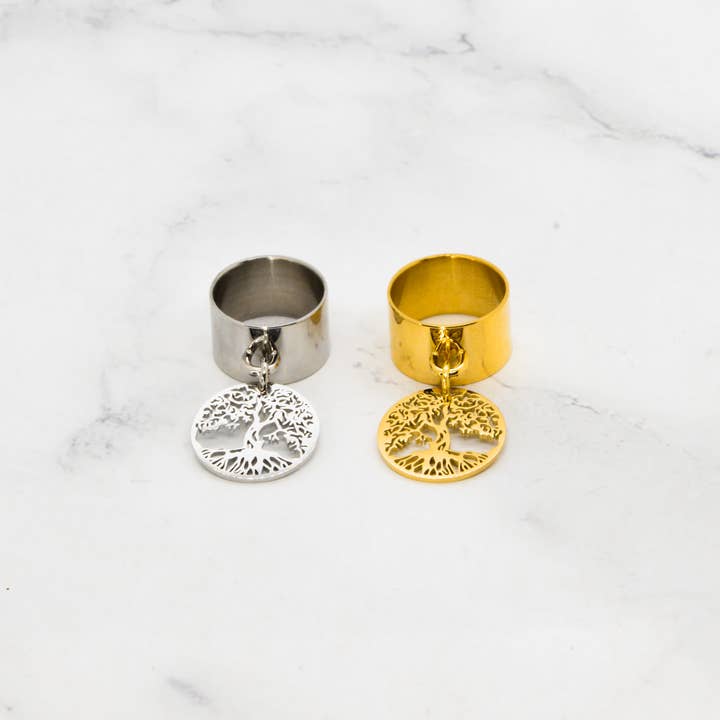 Tree of life ring - 20mm for wholesale by Angiie