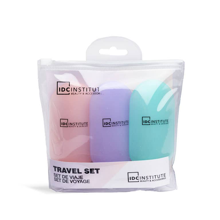 Aquarius Cosmetic SLU - Venta al por mayor Neceser - Mujer - Set de viaje IDC Institute con botellas reutilizables2