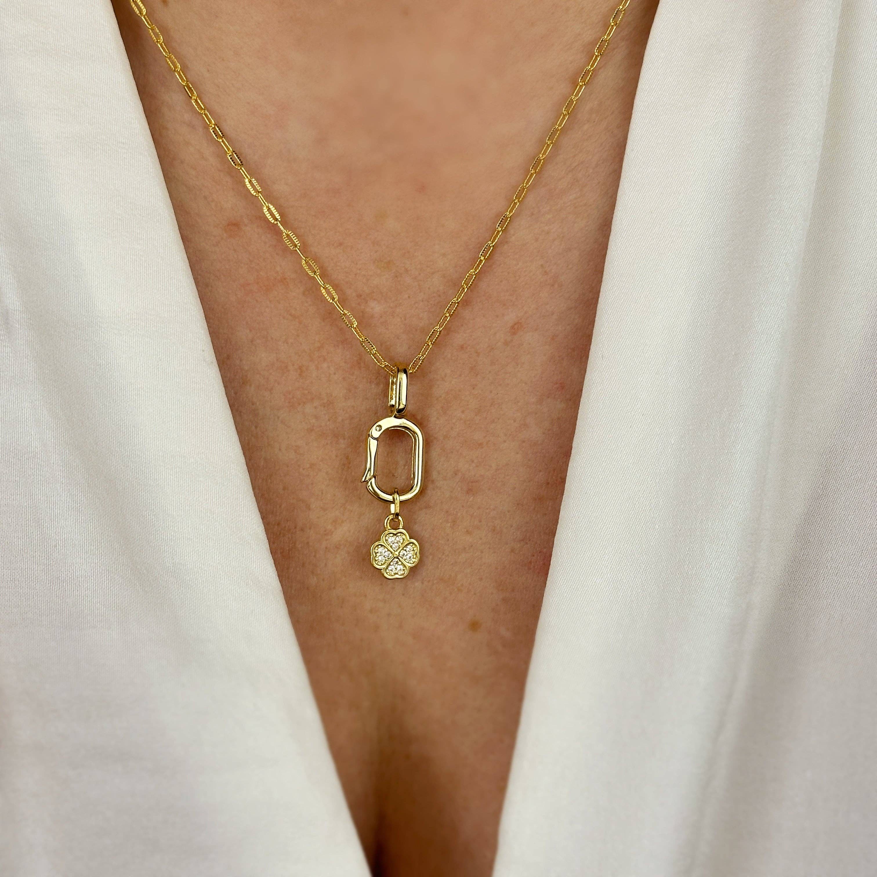 GoldFi – wholesale Individual charm/pendant – 18k Gold Filled Lucky Clover Charm2