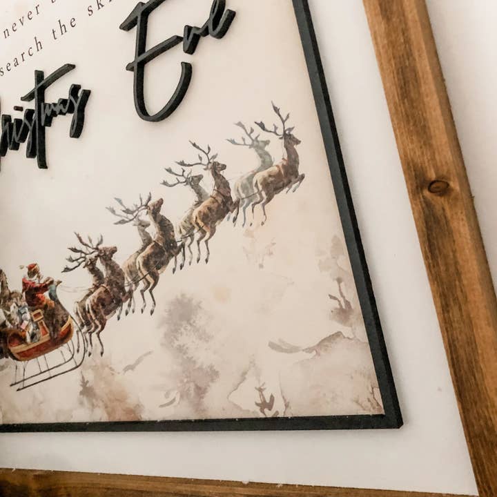 WillowBee Signs & Designs - Wholesale Sign - Search Skies Christmas Eve Handmade Wooden Sign1