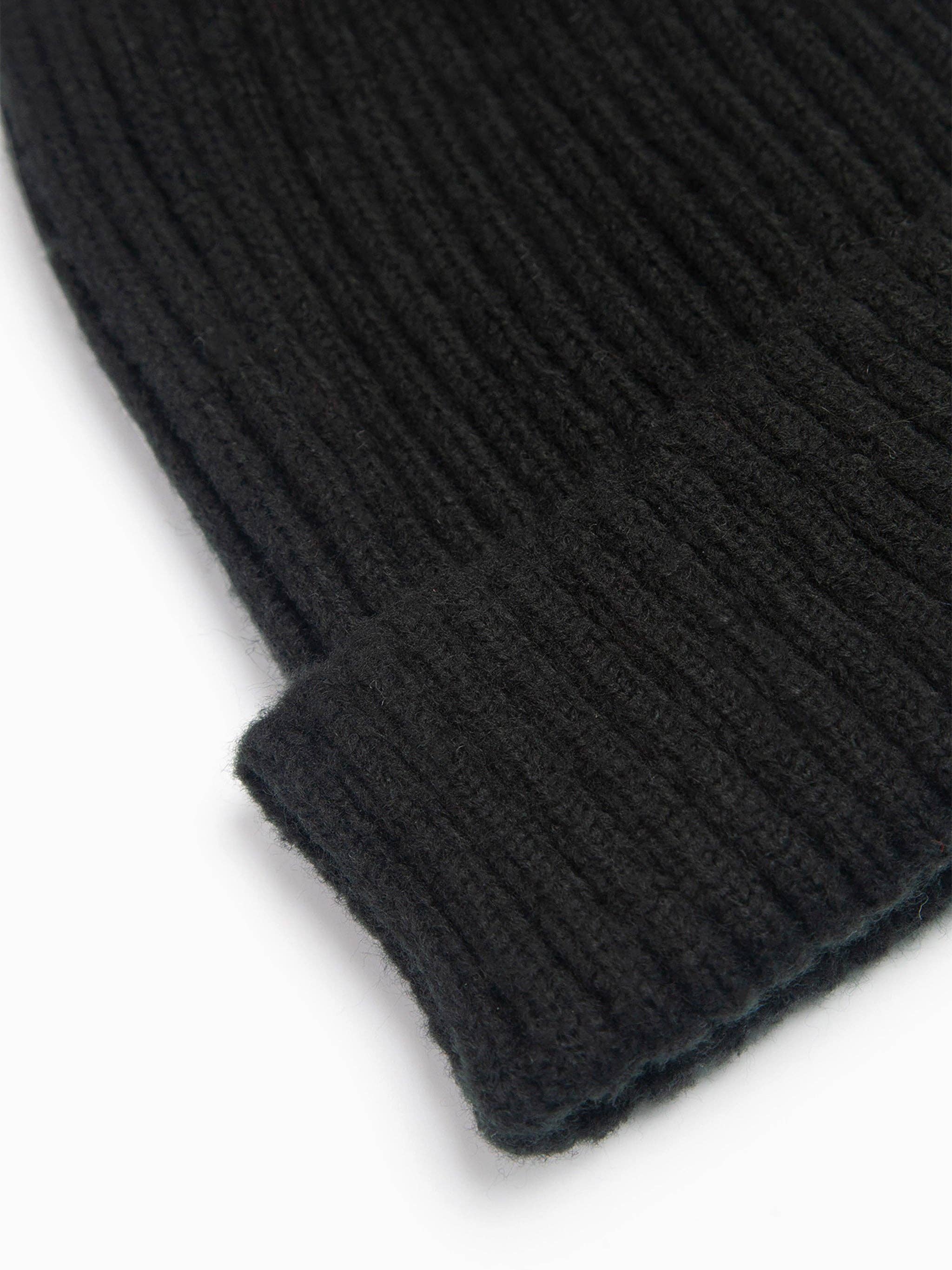 Sarta Accessories - Wholesale Beanie - Women's - Bonnie Pom Pom Hat - Black, Gold Star1