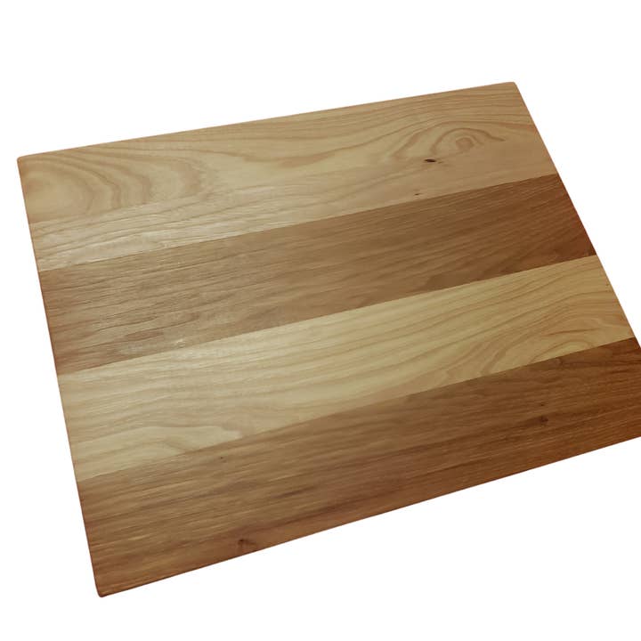 Hickory Hardwood Cutting or Serving Board, 12"X17"X .75" for wholesale by American MainStreet Products LLC