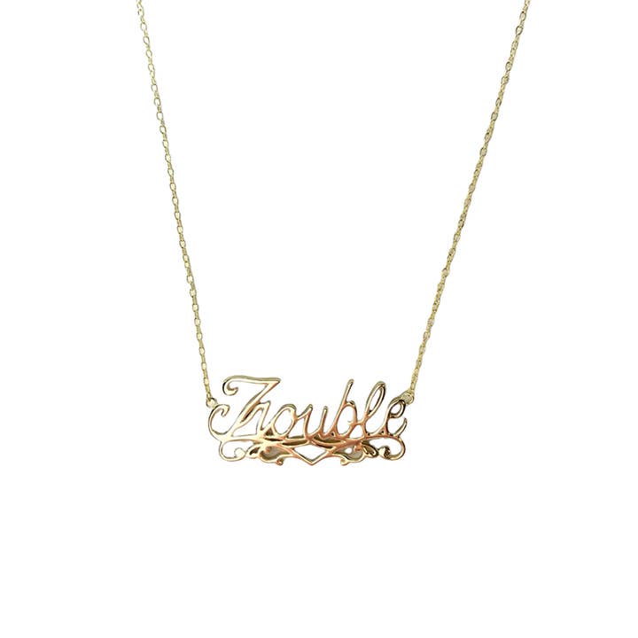 Colar de Ouro Ornado Trouble por atacado de Benny Loves Stella