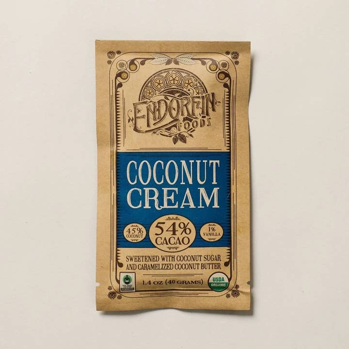 Endorfin Foods - Wholesale Chocolate Bar - Coconut Cream • Coconut Mylk Chocolate Bar • 54% Cacao1