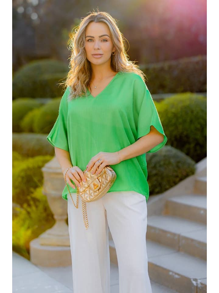 Gucci Green R602547 SOLID FLOWY TOP for wholesale on Faire1