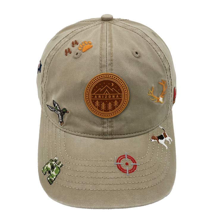 Arizona Udendørs Broderet Baseballkasket, Natur Vildtliv Jagt Eventyrhat til Rejsende for engroshandel hos Northern Icons Creations INC