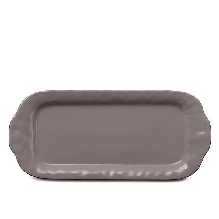 Cantaria Large Rectangular Tray Charcoal for wholesale by Skyros Designs