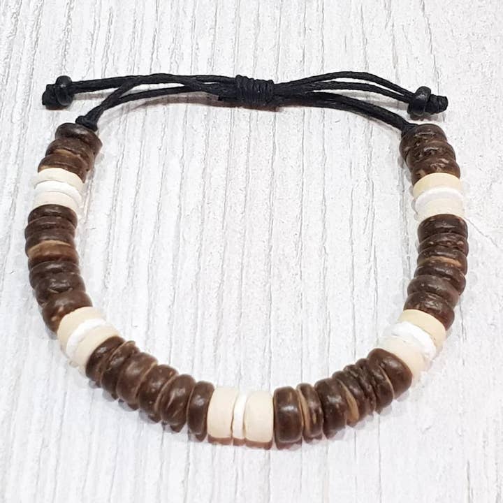 Bracelet coquillage 8mm / SG-0267 pour la vente par Gloria-Maris