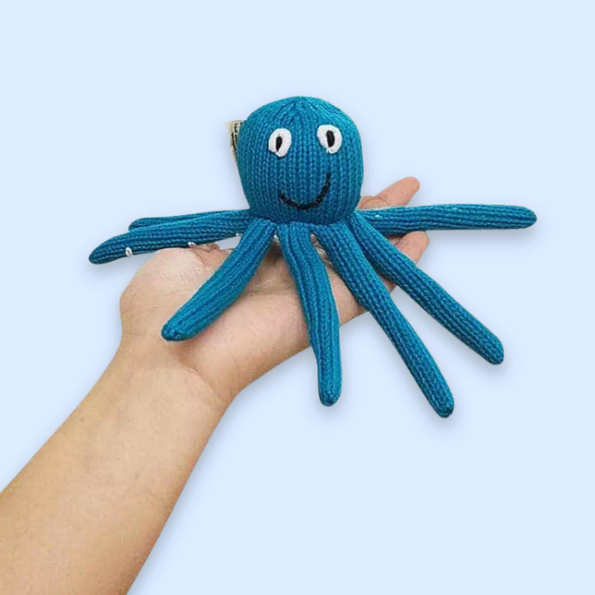 Estella - Wholesale Handheld Rattle - Baby - Baby Rattle Toy - Octopus Rattle (Turquoise)9