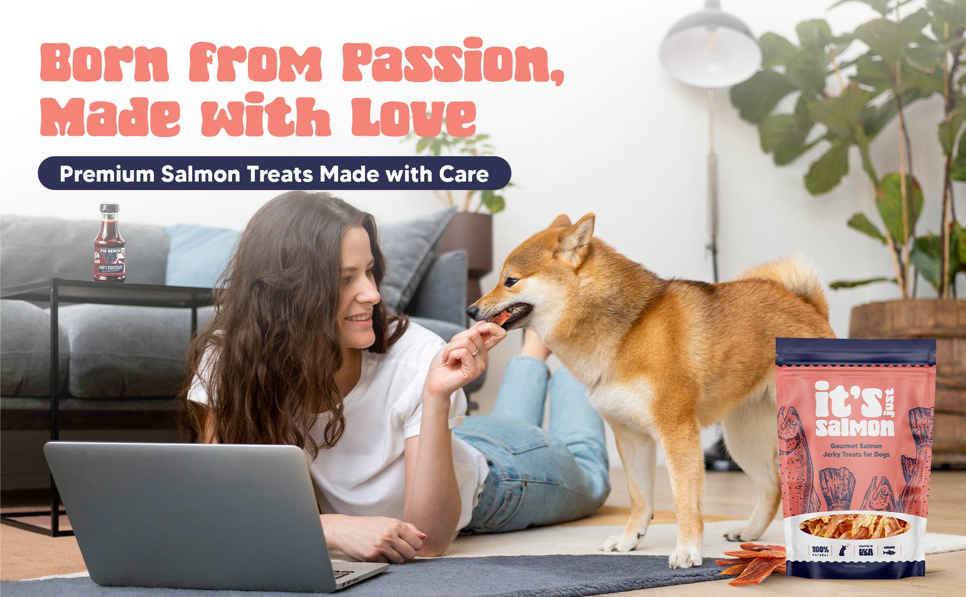 It's Just Salmon - Wholesale Pet Treats - Dog - It's Just Salmon Gourmet Dog Treats, 100% Natural, 10 oz.3