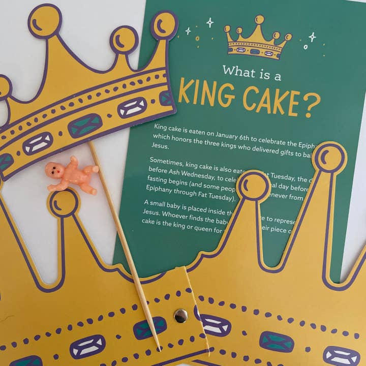 Catholic Family Crate® - Wholesale Party Sign/Banner - King Cake Kit