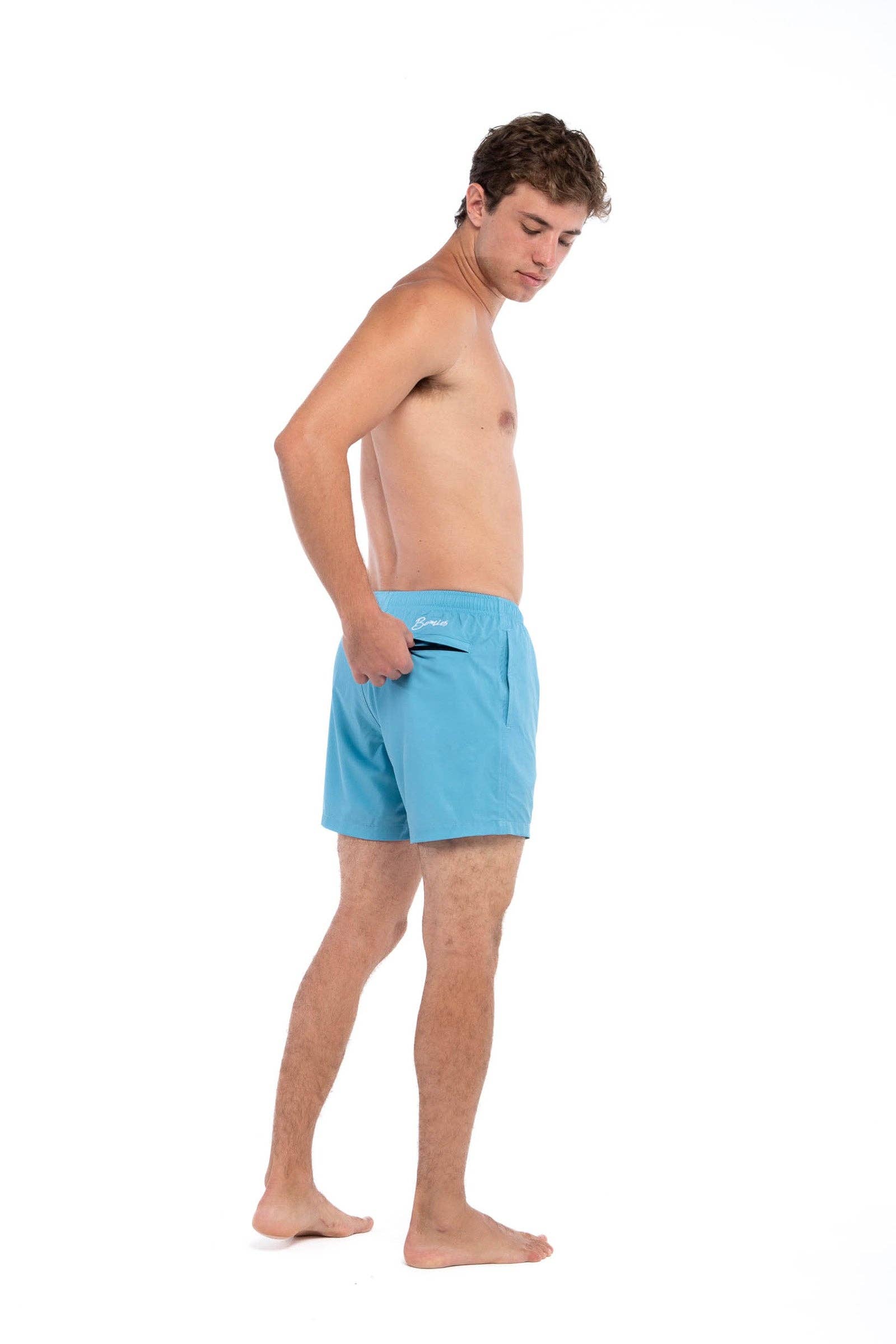 Bermies - Wholesale Athletic Shorts - Men's - Blue (Great White liner)9