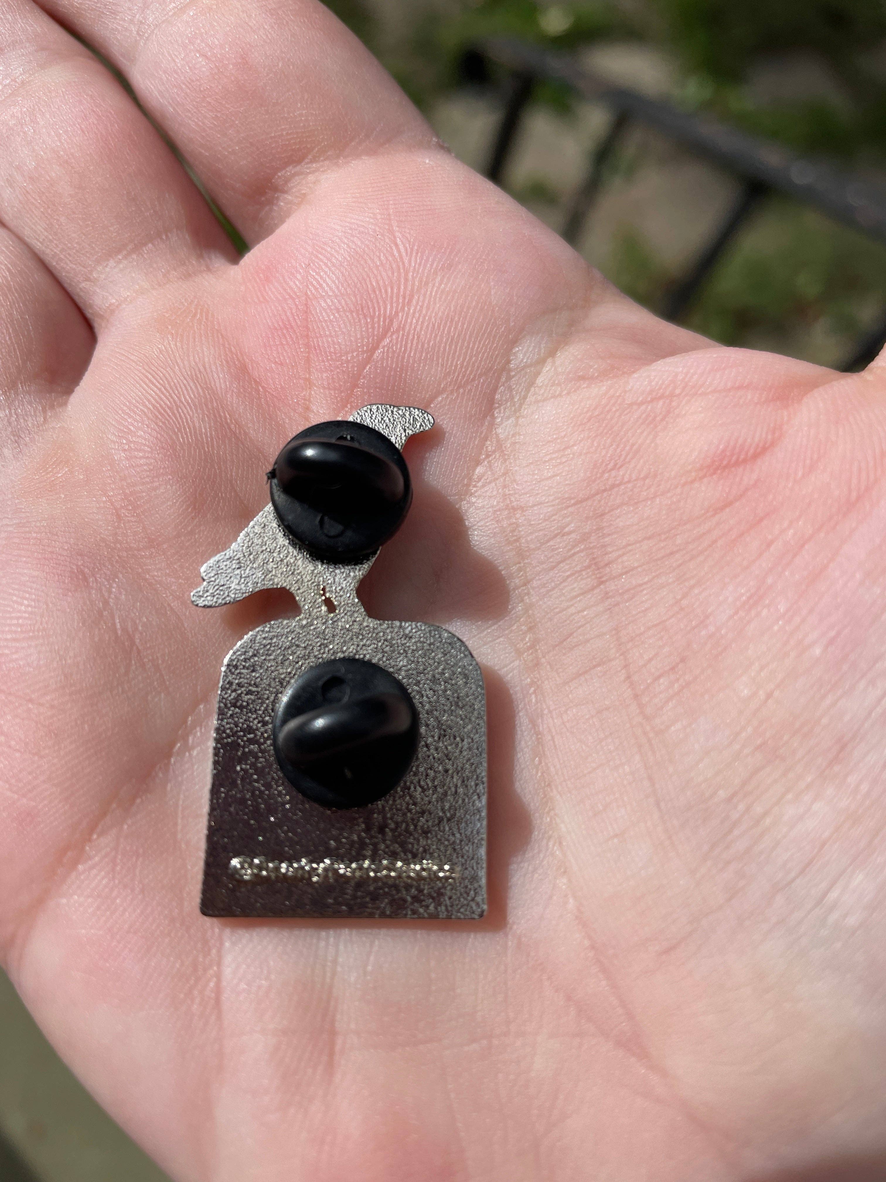 Snarky Pants Studios - Wholesale Lapel Pin/Button - Support Your Local Murder Crow Enamel Pin, Murder Crow Pin, Black Crow Pin, Funny Pin4