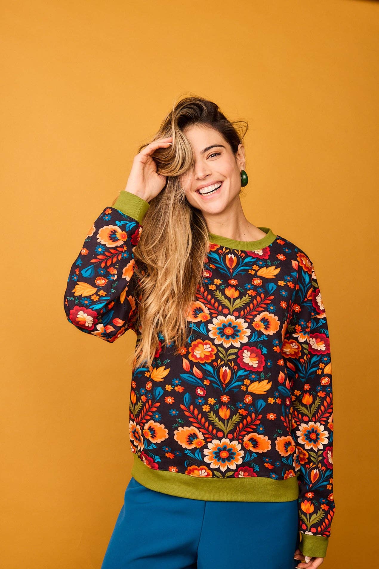 Smile – Sweatshirt - Mulher por atacado – Camisola Fruto Mexicana1