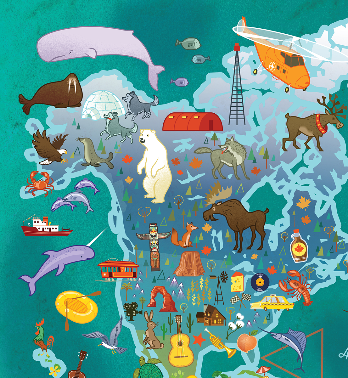 Blue Lobster Puzzles - Wholesale Puzzle - Kids - The World 100 Piece Puzzle2