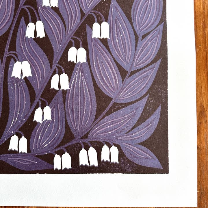 Katharine Watson - Wholesale Art Print - Solomon's Seal Poster - Blue