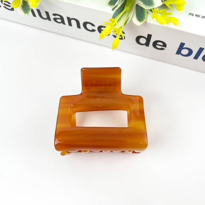 TheDivaSoap - Wholesale Hair Clip - Women's - Square Acetate Hair Clip, Spring and Autumn Claw Clip6